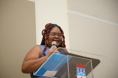 Jessyka Faustino expressa a importância da professora Cida para a Ufal