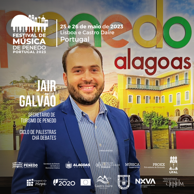 Jair Galvão, secretário de Turismo de Penedo, fala sobre o Femupe em Portugal